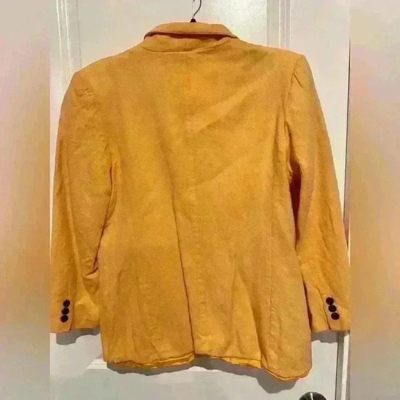 CHAUS YELLOW BLAZER JACKET Size 16 Women’s - Picture 3 of 3